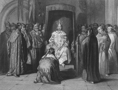 King Richard II Knighting the Kings of Ireland by Henry after Warren